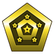 Pentagon golden star merit