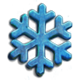 Blue snowflake