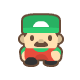 Classical Moustached Badge