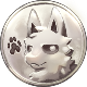 Squid dog silver coin