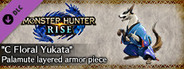 MONSTER HUNTER RISE - "C Floral Yukata" Palamute layered armor piece