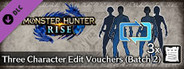 Monster Hunter Rise - Three Character Edit Vouchers (Batch 2)