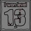 Сongratulations you won the level 13