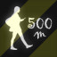 500 m walked