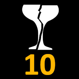 Break 10 glasses