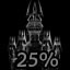 25% OF THE CASTLE IS LIT