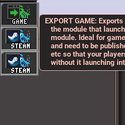 Exported a game