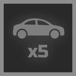5 cars