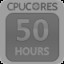CPUCores Hours Used: 50