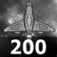 Destroyed 200 small spaceships