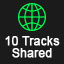 10 Tracks Shared