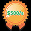 Reach a 500 rate per second