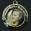 Medallion with Amelia portrait