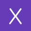 X, deep purple, display