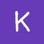 K, deep purple, handwriting