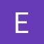 E, deep purple, monospace