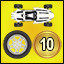 Car 2 - 10 Racing Medals