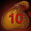 Loot 10 rare(blue) items