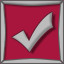 Pink check mark
