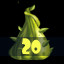 Activate green plant 20 times!