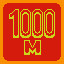 Run 1000 meters total