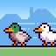 Chased by birds