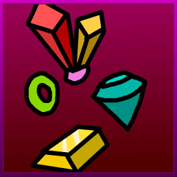 The colorful loot!