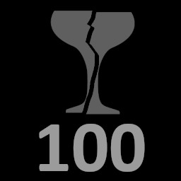 Break 100 glasses