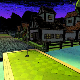 8 holes on Mini Golf Hard