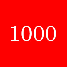 MIGHTY 1000!