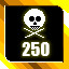 You have killed 250 enemies!