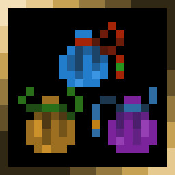 Three-Colored Pouches and Blue Needle