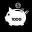 Obtained money 1000