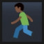 Man Running - Dark Skin Tone