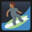 Person Surfing - Medium-Dark Skin Tone