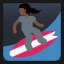 Woman Surfing - Dark Skin Tone