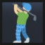 Person Golfing - Medium-Light Skin Tone