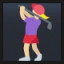 Woman Golfing - Medium-Light Skin Tone