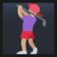 Woman Golfing - Medium Skin Tone