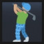 Man Golfing - Medium Skin Tone