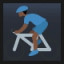 Man Biking - Dark Skin Tone