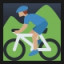 Person Mountain Biking - Medium Skin Tone