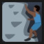 Person Climbing - Dark Skin Tone