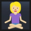 Woman in Lotus Position - Medium-Light Skin Tone