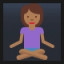 Woman in Lotus Position - Medium-Dark Skin Tone