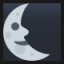 Last Quarter Moon With Face