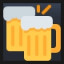 Clinking Beer Mugs