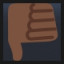 Thumbs Down - Dark Skin Tone