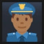 Man Police Officer - Medium-Dark Skin Tone