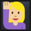Person Raising Hand - Medium-Light Skin Tone